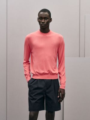 Pull col rond «&nbsp;Détail H&nbsp;» en laine, Vue: Vue portée, worn, vue 2 sur 5