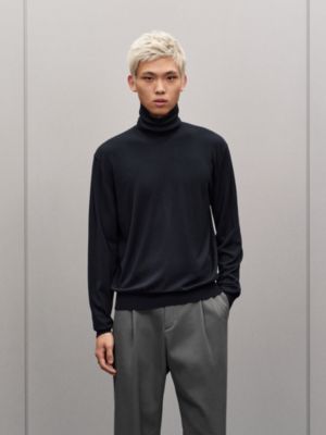 "Detail H" turtleneck s wool weater, View: Worn, worn, view 2 of 5