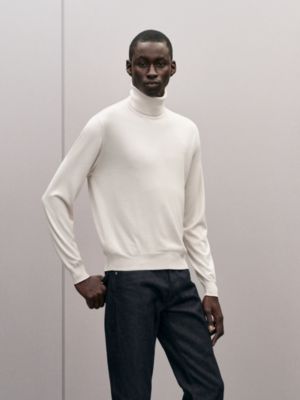 "Detail H" turtleneck s wool weater, View: Worn, worn, view 2 of 5