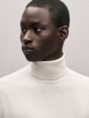 "Detail H" turtleneck s wool weater, View: Worn, worn, view 4 of 5