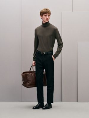 Rollkragenpullover "Détail H" aus Wolle