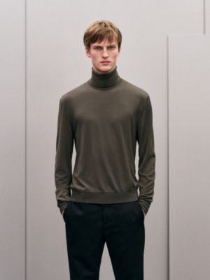 Pull col roulé «&nbsp;Détail H&nbsp;» en laine, Vue: Vue portée, worn, vue 2 sur 5
