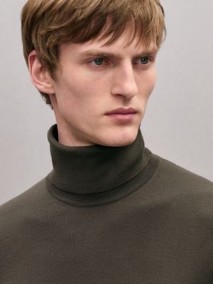 Pull col roulé «&nbsp;Détail H&nbsp;» en laine, Vue: Vue portée, worn, vue 4 sur 5