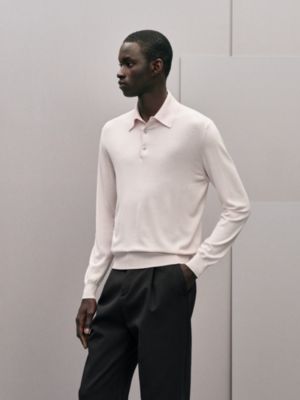“Detail H” 울 폴로 셔츠, 보기: 이미지: 제품 착용 이미지, worn, 2개 중 5번째 보기