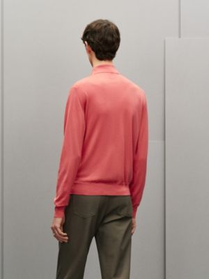 “Detail H” 울 폴로 셔츠, 보기: 이미지: 제품 착용 이미지, worn, 3개 중 5번째 보기