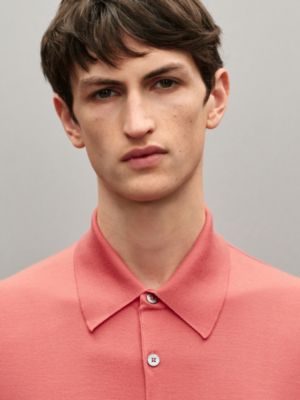 “Detail H” 울 폴로 셔츠, 보기: 이미지: 제품 착용 이미지, worn, 4개 중 5번째 보기