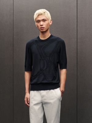 "Mors Integral"羊毛圓領套頭衫, 檢視: 佩戴, worn, 檢視共2張圖片的第5張