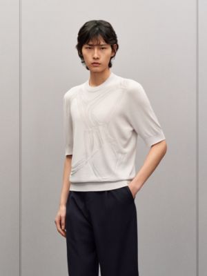 Pullover mit Rundhalsausschnitt "Mors Intégral" aus Wolle, Ansicht: Getragene Ansicht, worn, Ansicht 2 von 5