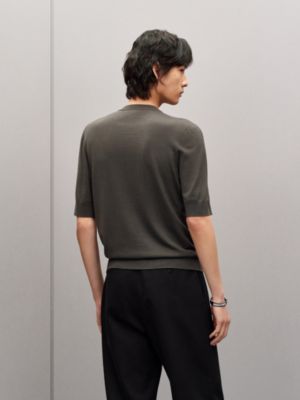 Suéter em lã com gola redonda "Mors integral", Exibir: Sendo usado, worn, visualizar 3 de 5
