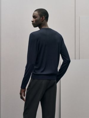 Pullover mit Rundhalsausschnitt "Mors Intégral" aus Wolle, Ansicht: Getragene Ansicht, worn, Ansicht 3 von 5