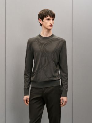 Pullover mit Rundhalsausschnitt "Mors Intégral" aus Wolle, Ansicht: Getragene Ansicht, worn, Ansicht 2 von 5