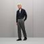 "Pin Stripes Sellier" polo shirt, marine