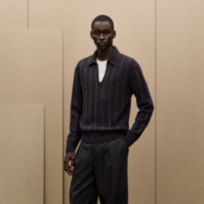 Hermès men's cashmere and wool knitwear | Hermès Hong Kong SAR