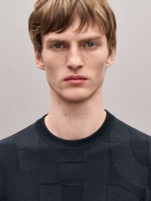 Jersey con cuello redondo "maillon puzzle", Vista: Ver artículo puesto, worn, vista 4 de 5