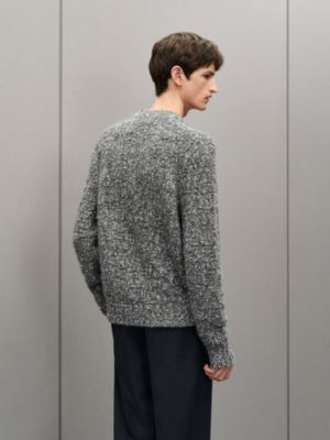 "Tweed" crewneck sweater, View: Worn, worn, view 3 of 5