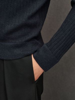 "Detail Etriviere Alpaga" crewneck sweater, View: Worn, worn, view 5 of 5