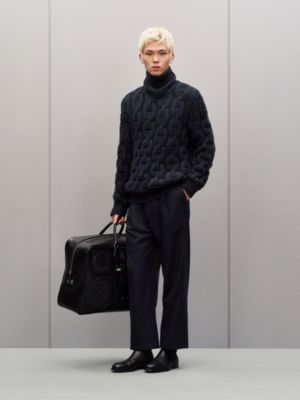 "Chaine d'Ancre d'Hiver" turtleneck cashmere sweater