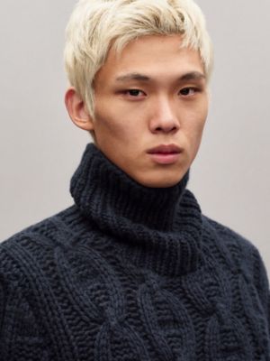 "Chaine d'Ancre d'Hiver" turtleneck cashmere sweater, View: Worn, worn, view 5 of 7