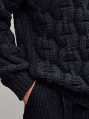 "Chaine d'Ancre d'Hiver" turtleneck cashmere sweater, View: Worn, worn, view 6 of 7