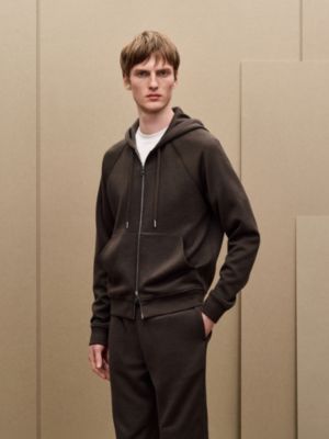 Sweat à capuche patch cuir «&nbsp;H Golf Signature&nbsp;», Vue: Vue portée, worn, vue 2 sur 5