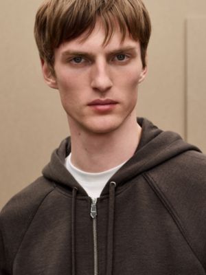 Sweat à capuche patch cuir «&nbsp;H Golf Signature&nbsp;», Vue: Vue portée, worn, vue 4 sur 5