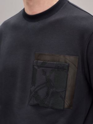"Eperon d'Or en Perspective" crewneck sweater, View: Worn, worn, view 5 of 5