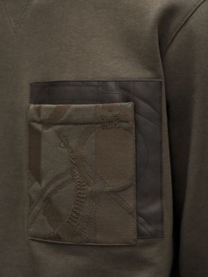 Sweat col rond patch «&nbsp;Eperon d'Or en Perspective&nbsp;», Vue: vue de face, front, vue 5 sur 5