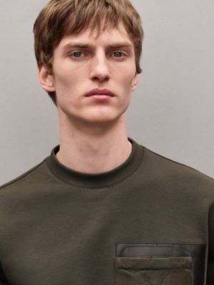 Sweat col rond patch «&nbsp;Eperon d'Or en Perspective&nbsp;», Vue: Vue portée, worn, vue 4 sur 5
