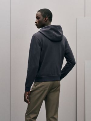 "Eperon d'Or en Perspective" zipped hooded sweater, View: Worn, worn, view 3 of 5