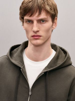 Sweat à capuche zippé patch «&nbsp;Eperon d'Or en Perspective&nbsp;», Vue: Vue portée, worn, vue 4 sur 5