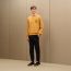 Sweatshirt mit Rundhalsausschnitt und C.D.S.-Patch, cumin