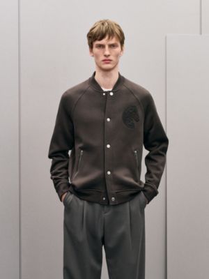 Blouson teddy patch C.D.S., Vue: Vue portée, worn, vue 2 sur 5