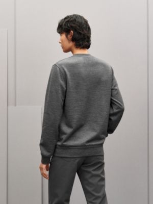 "Parcours Sans Faute Bandana" crewneck wool sweater, View: Worn, worn, view 3 of 5