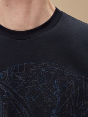 Camiseta com bordado "Quadrige", Exibir: Sendo usado, worn, visualizar 5 de 5