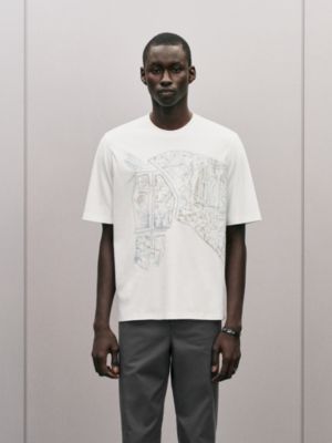 "Quadrige" embroidered t-shirt, View: Worn, worn, view 2 of 5