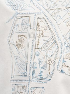 "Quadrige" embroidered t-shirt, View: Worn, worn, view 5 of 5
