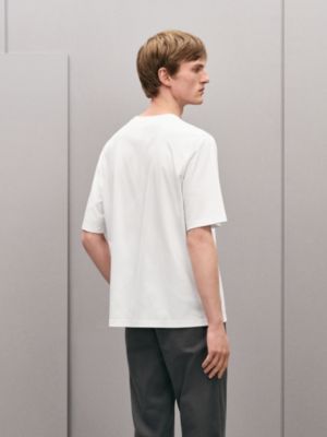 "H'Cheval"皮革細節T恤, 檢視: 佩戴, worn, 檢視共3張圖片的第4張