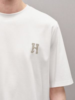 "H'Cheval"皮革細節T恤, 檢視: 佩戴, worn, 檢視共4張圖片的第4張