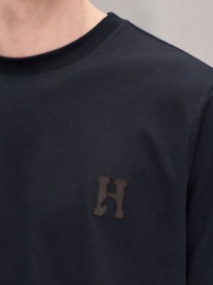 HERMES ネイビー ブラック ストライプ 長袖Tシャツ L メンズ Tシャツ、ポロシャツ、スウェットシャツ | Hermès - エルメス