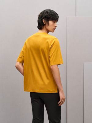 T-Shirt mit Mini-Lederpatch "H'Cheval", Ansicht: Getragene Ansicht, worn, Ansicht 3 von 4