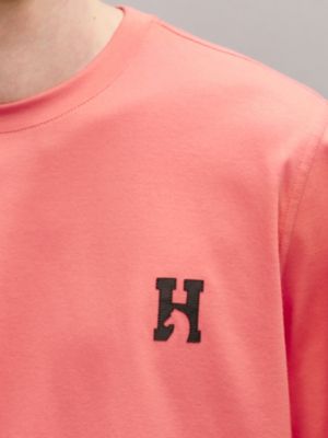 Camiseta com detalhe em couro "H'Cheval", Exibir: Sendo usado, worn, visualizar 4 de 4