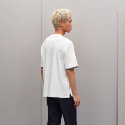 ⭐*✨様 HERMES Tシャツ ホワイト ブルー Mサイズ Tシャツ - ホワイト - メンズ Tシャツ、ポロシャツ、スウェットシャツ