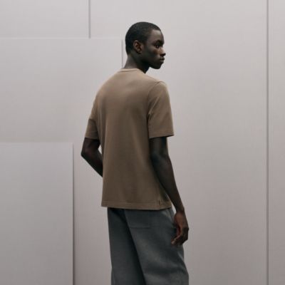 ◇HERMES メンズ 半袖Tシャツ コットン×カシミヤ チャコールグレー Tシャツ - メンズ Tシャツ、ポロシャツ、スウェットシャツ | Hermès