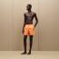 Boxershorts-Badehose "Ouh La l'H", orange poppy