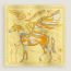 Le Pegase d'Hermès scarf 140, jaune paille/soleil/étoupe