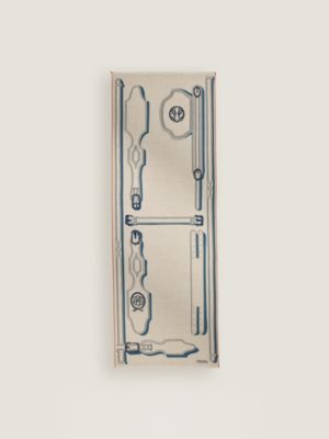 beige/bleu/orange