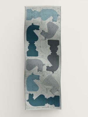 gris chiné/bleu grisé/ciel