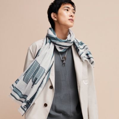 メンズ, ネクタイ・スカーフ・マフラー, マフラー＆カレ | Hermès  
