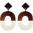 Isthme earrings, pannacotta