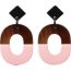 Isthme earrings, rose boudoir